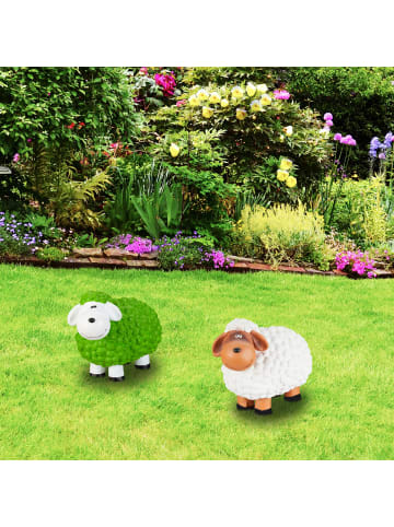 relaxdays Gartenfigur Schaf in Weiß