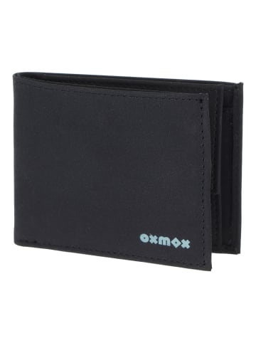 oxmox New Cryptan Geldbörse RFID Schutz 11 cm in schwarz-pure 2.0 cyan