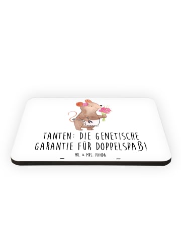 Mr. & Mrs. Panda whiteboardmagnet Tanten Doppelspaß mit Spruch in Weiß