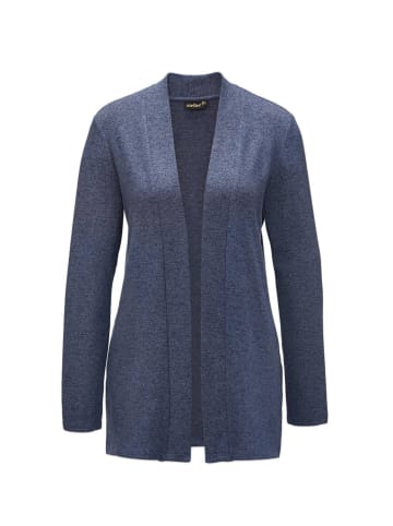 GOLDNER Flausch-Cardigan in marine / melange