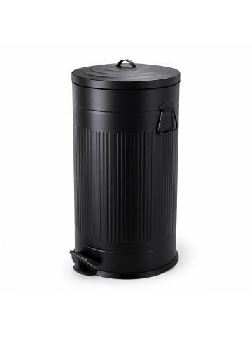 relaxdays Mülleimer in Schwarz - 40 Liter