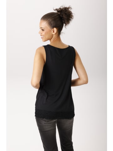 Aniston CASUAL Tanktop in schwarz