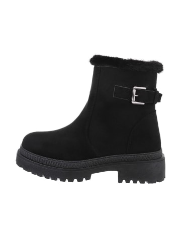 Ital-Design Stiefelette in Schwarz