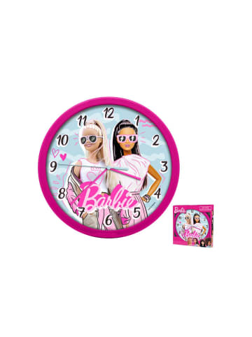 Barbie Wanduhr 25cm Strong Girls Uhr Kinderzimmer pink