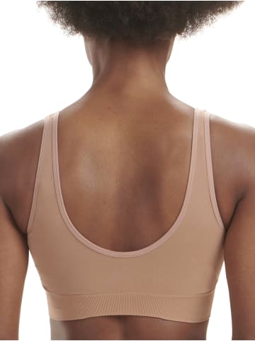 adidas Bustier SCOOP LOUNGE BRA in toasted almond