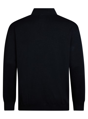 Petrol Industries Plus Size Strick-Halbzip-Pullover Jackson in Schwarz