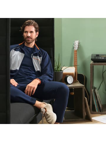 Erwin Müller Sweat Freizeitanzug in marine