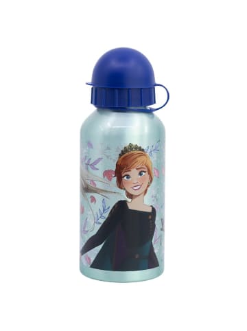 Disney Frozen Trinkflasche Aluminium, 400ml, mit Sicherheitsverschluss
