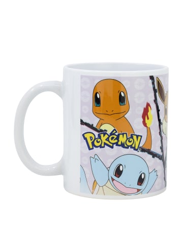 Pokémon Tasse Pikachu Schiggy Glumanda im Geschenkkarton in Weiß