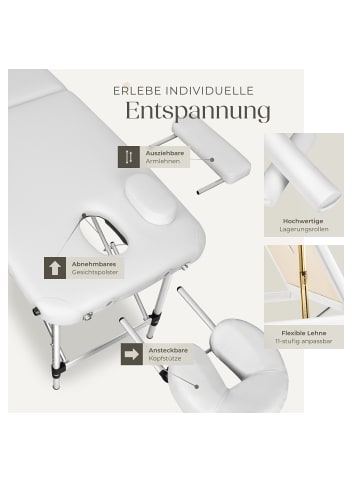 tectake 3-Zonen-Massagetisch-Set, Maße: 210 x 95 x 89 cm, Polsterung 5 cm