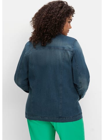 sheego Jeansjacke in blue denim