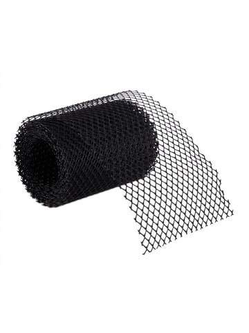 relaxdays 2 x Dachrinnen Laubschutz in Schwarz - (L)6 m
