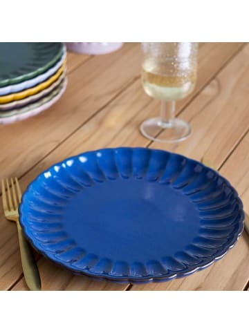 Bloomingville Essteller LATINA Dunkelblau 27 cm