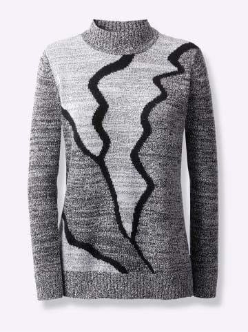 WITT WEIDEN Pullover in schwarz-weiß
