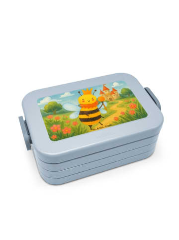Mr. & Mrs. Panda Bento Box Biene König Design ohne Spruch in Blau Pastell
