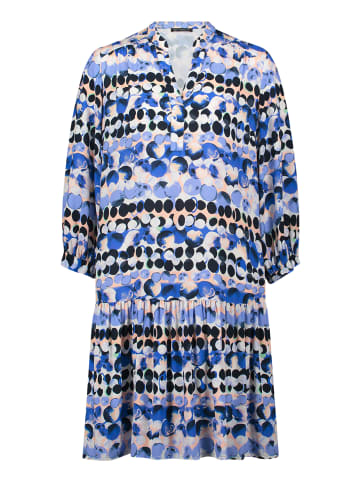 Betty Barclay Stufenkleid mit 3/4 Arm in Blau/Beige