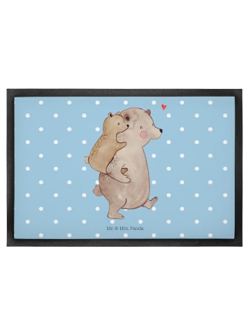 Mr. & Mrs. Panda Schmutzfangmatte Papa Bär ohne Spruch in Blau Pastell