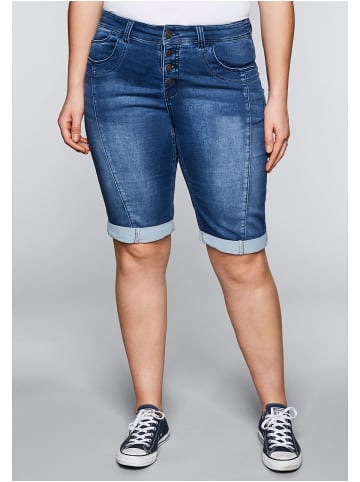 sheego Bermudas in blue Denim