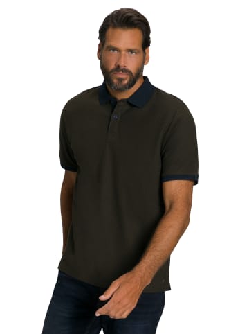 JP1880 Poloshirt in dunkelbraun