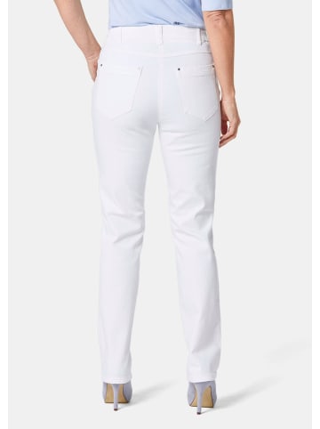 GOLDNER Klassische Jeanshose Carla in weiß