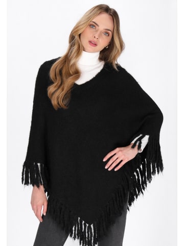 DreiMaster Women Poncho in black