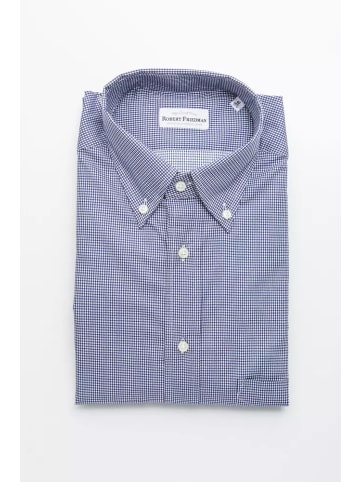 ROBERT FRIEDMAN Blau Baumwolle Herren Hemd