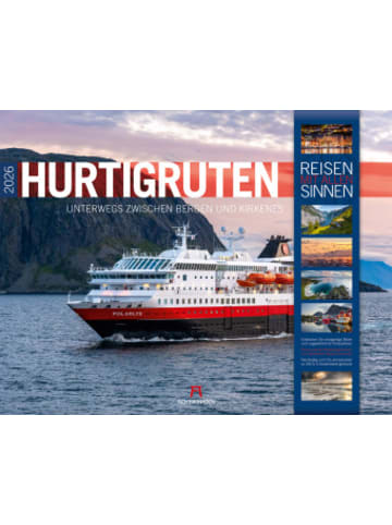 Ackermann Kunstverlag Kalender - Hurtigruten Kalender 2026 | Unterwegs zwischen Bergen und Kirkenes