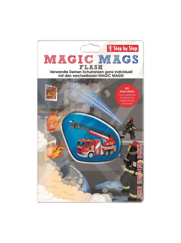 Step by Step Magic MAGS FLASH Fire Engine Buzz Applikationen in Blau