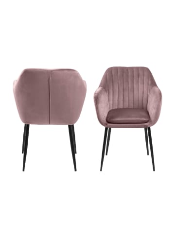 ebuy24 Esszimmerstuhl Emil Altrosa 57 x 59 cm