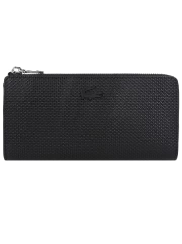 Lacoste Chantaco Geldbörse Leder 19 cm in noir