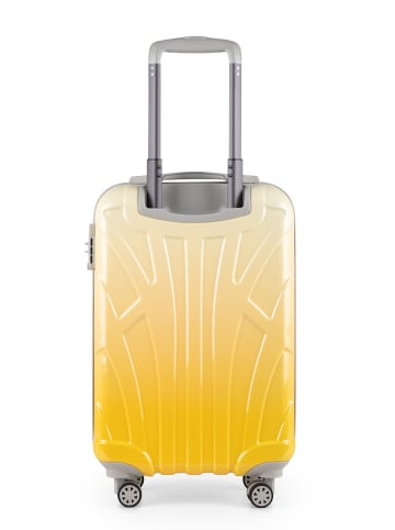 suitline Handgepäck Koffer 55x35x20 cm Flugzeug-Trolley Koffer 34 L Bordgepäck in Safari Sunrise