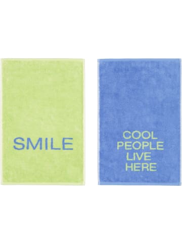 Cawö Cawö Gästetücher Postcard Towels Edition 100 SMILE - 02 in SMILE - 02