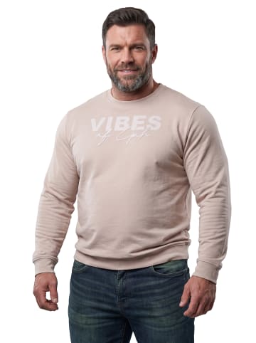 Men Plus Kurzarm T-Shirt in kieselgrau
