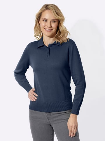 Sieh an! Polopullover in dunkelblau