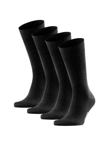 Falke Socken 4er Pack in Schwarz