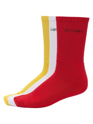 Urban Classics Socken in yellow/red/white