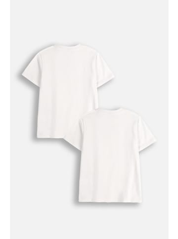 MOKIDA 2er-Pack T-Shirt mit kurzen Ärmeln in weiß
