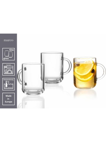 Ritzenhoff & Breker 6er Set Kaffee- / Glühwein-Gläser Marco 330 ml in transparent