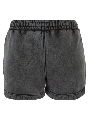 Urban Classics Urban Classics Damen Ladies Stone Washed Shorts in black