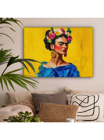 MuchoWow Leinwand Bilder Gelb