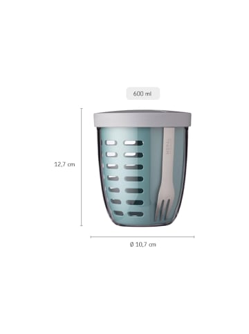 Mepal Fruitpot Ellipse 600 ml in Nordic Sage