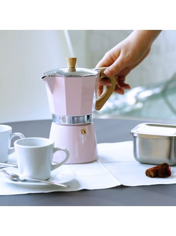 Gnali&Zani Espressokocher VENEZIA, rosa, 6 Tassen
