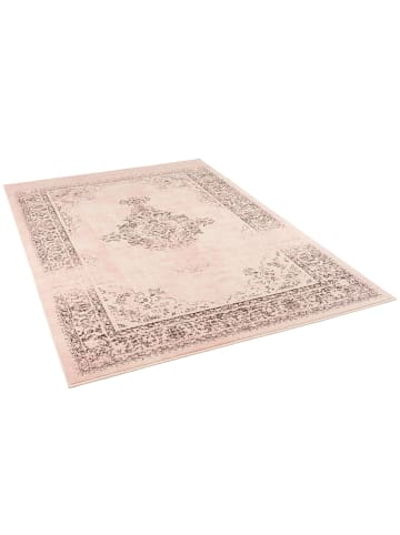 Pergamon Designer Teppich Passion Vintage Bordüre in Rosa Beige