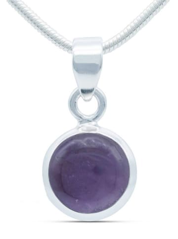 mantraroma 925er Silber - Ketten (L) 14 x (B) 26 mm mit Amethyst