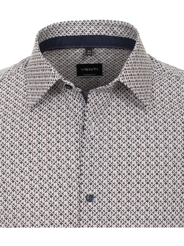 Venti Langarm Business Hemd für Herren in braun