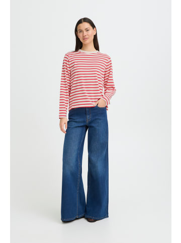 ICHI Langarm IHMIRA Loose fit in TEABERRY / CLOUD DANCER