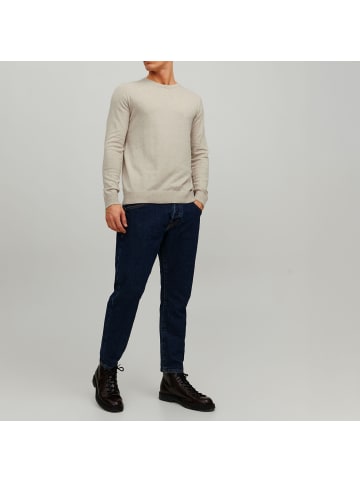 Jack and Jones Strickpullover JJEEMIL Knit Crew Neck in Beige
