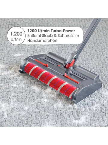 Livington Akku Besen Voom in Grau