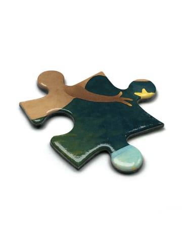 Mr. & Mrs. Panda Puzzle Maus Sterne Design ohne Spruch in Weiß