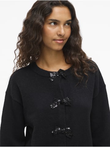 Vila Strickjacke VIBrianna in schwarz - 0001